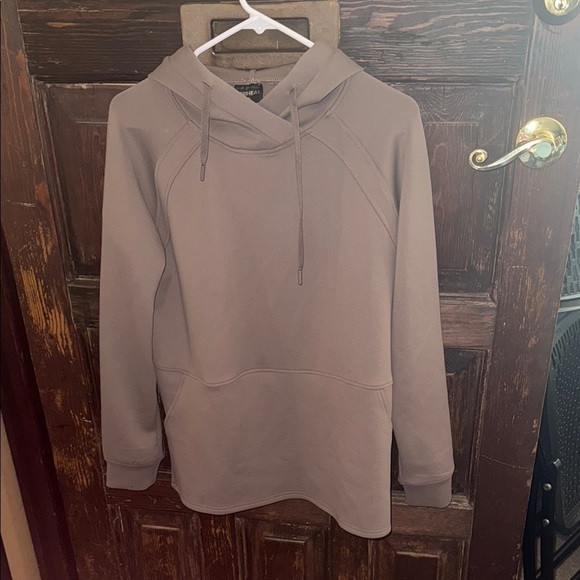 32 Degrees Tops - Greige Hooded Oversized Sweatshirt